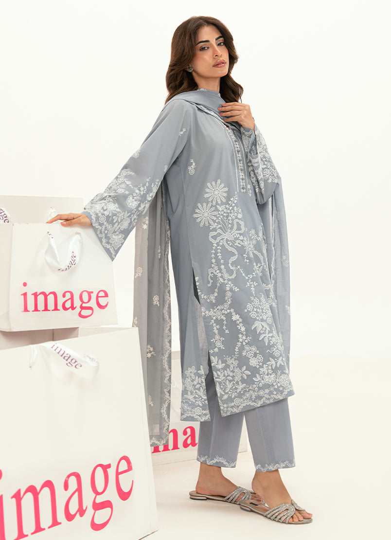 Embroidered 3 PC Suit