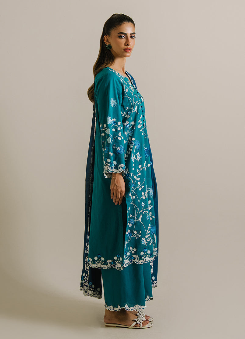 3PC Embroidered Suit