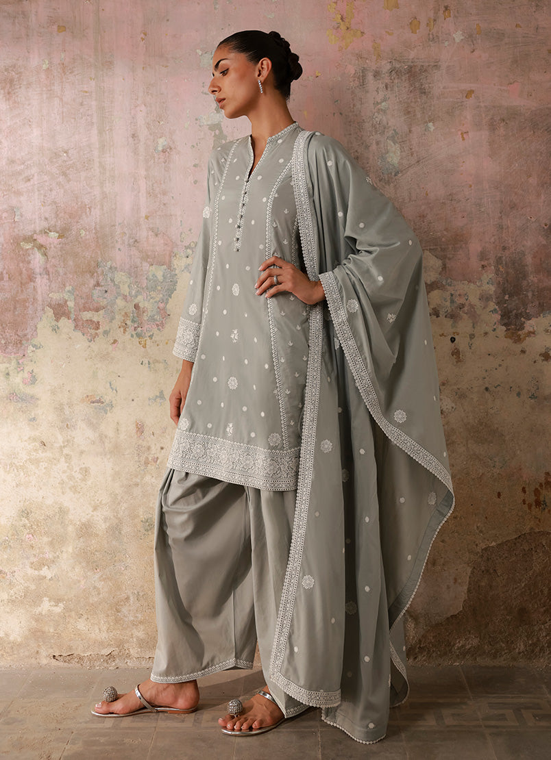 Embroidered 3 PC Suit