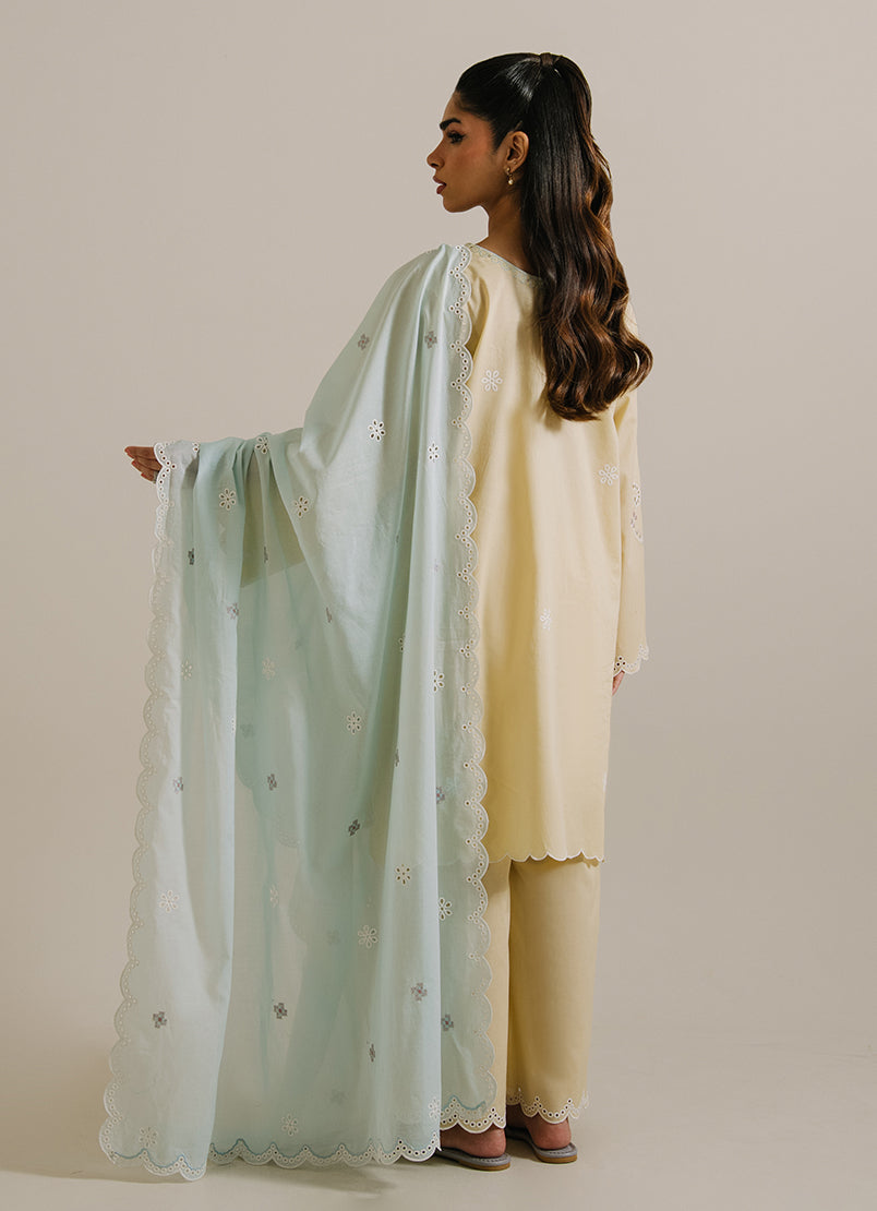 3PC Embroidered Suit