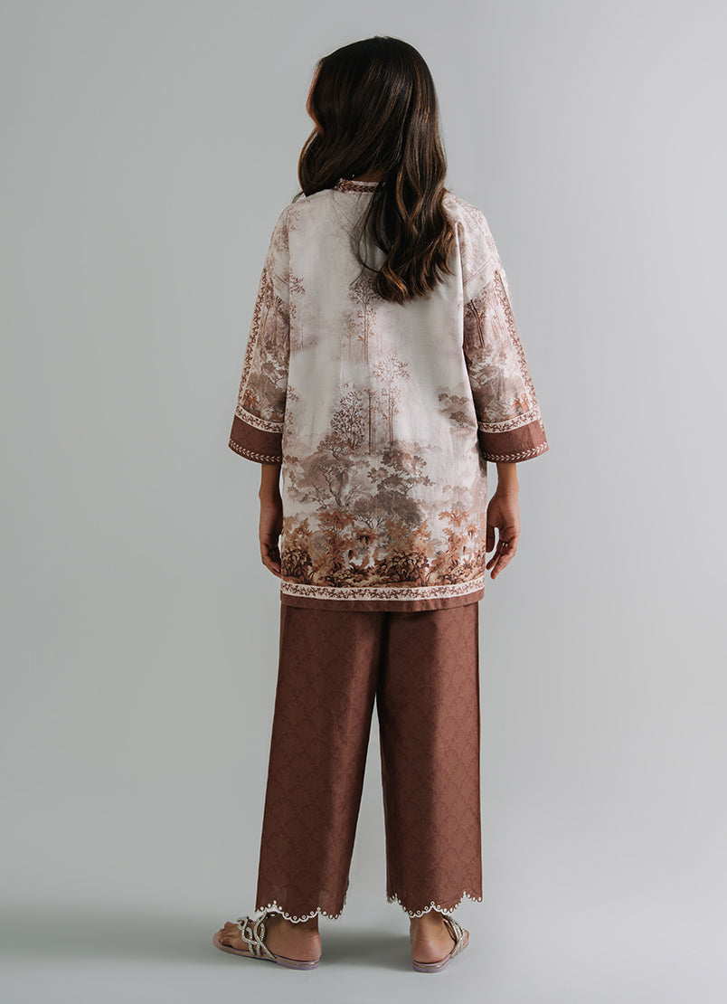 Printed Embroidered CO-ORD Set