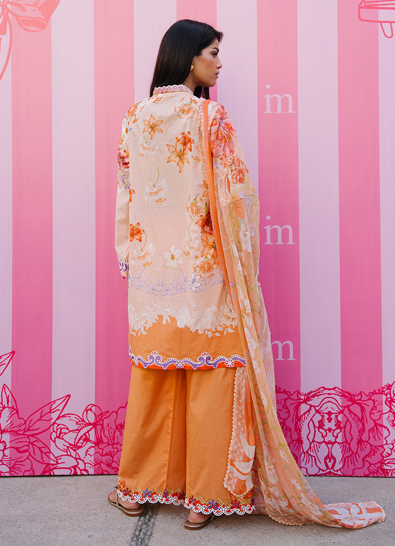 Printed Embroidered 3 PC Suit