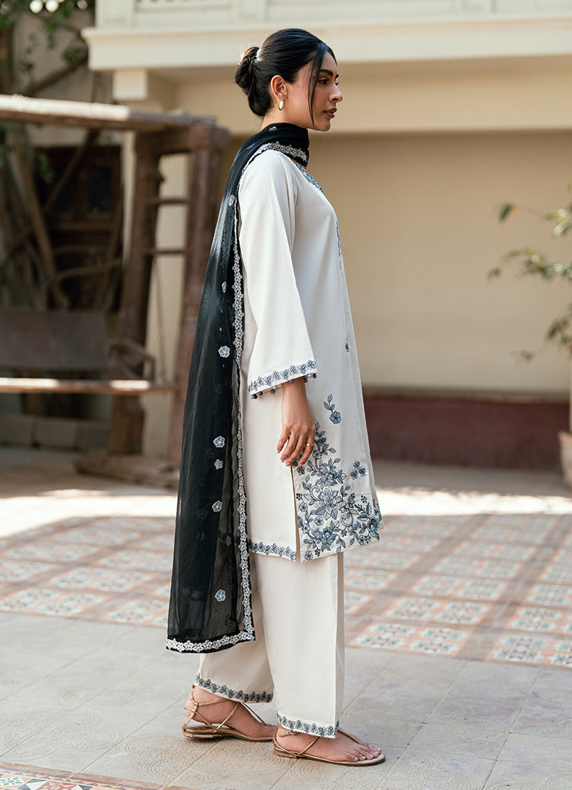 Embroidered 3 PC Suit