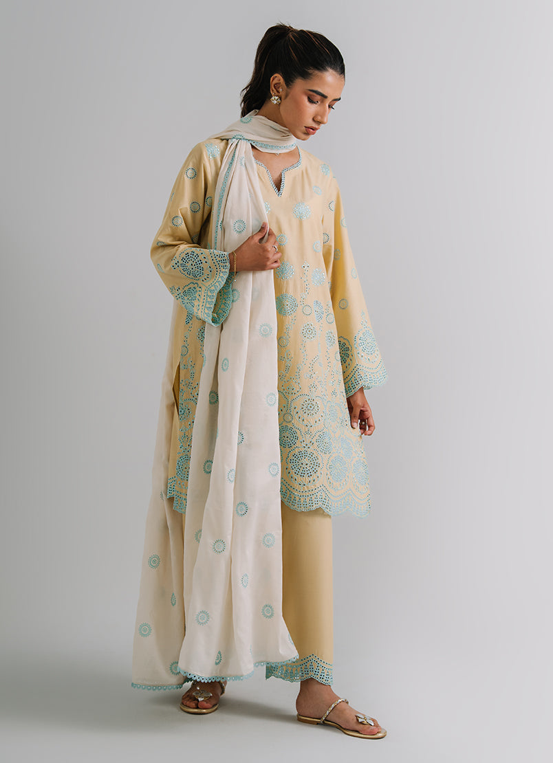 3 PC Embroidered Suit