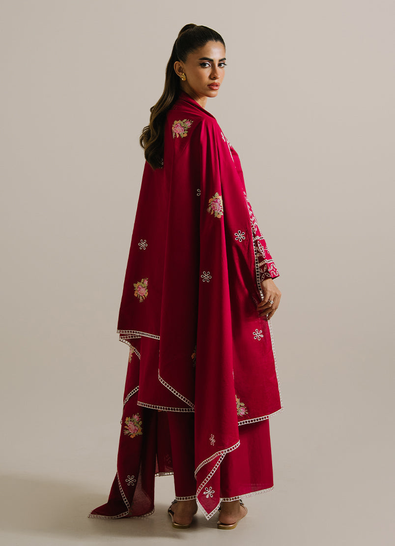 3PC Embroidered Suit