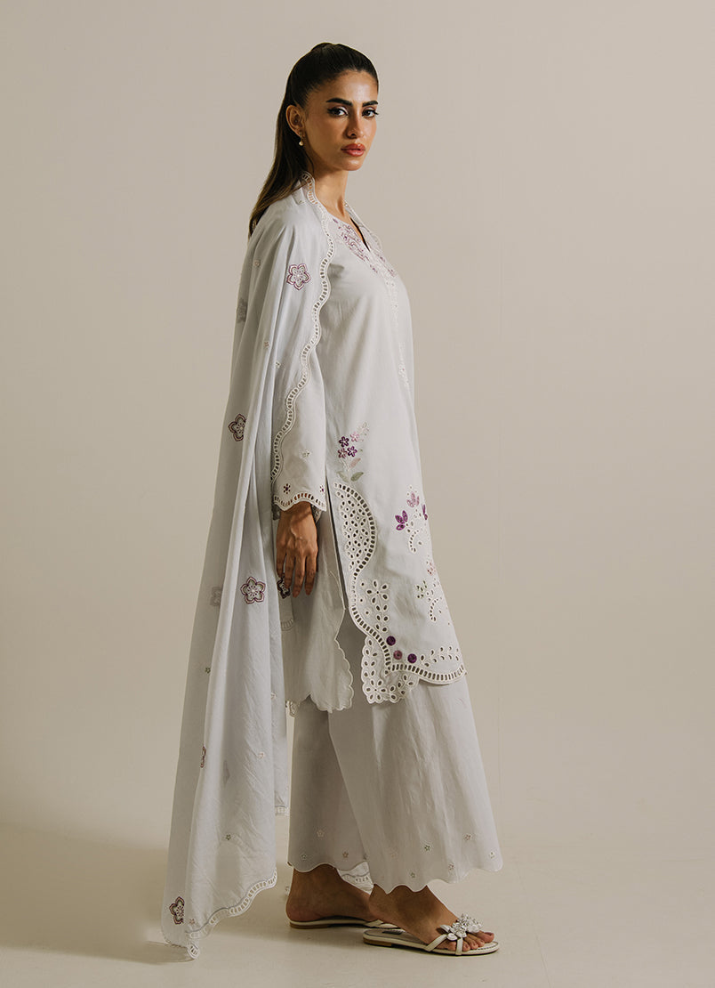 3PC Embroidered Suit