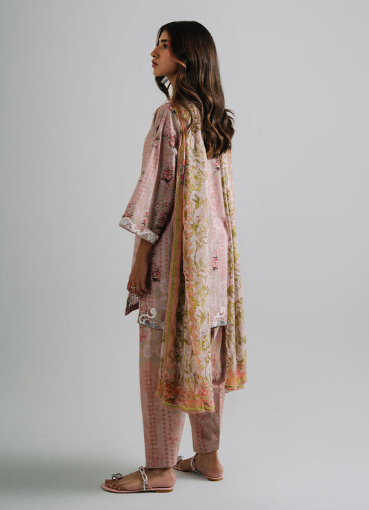 3 PC Embroidered Printed Suit