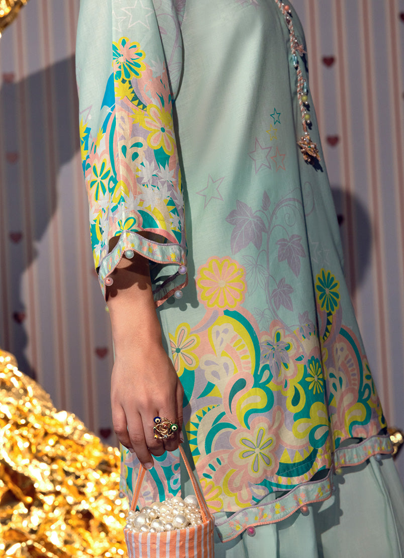 Printed Solid CO-ORD Set