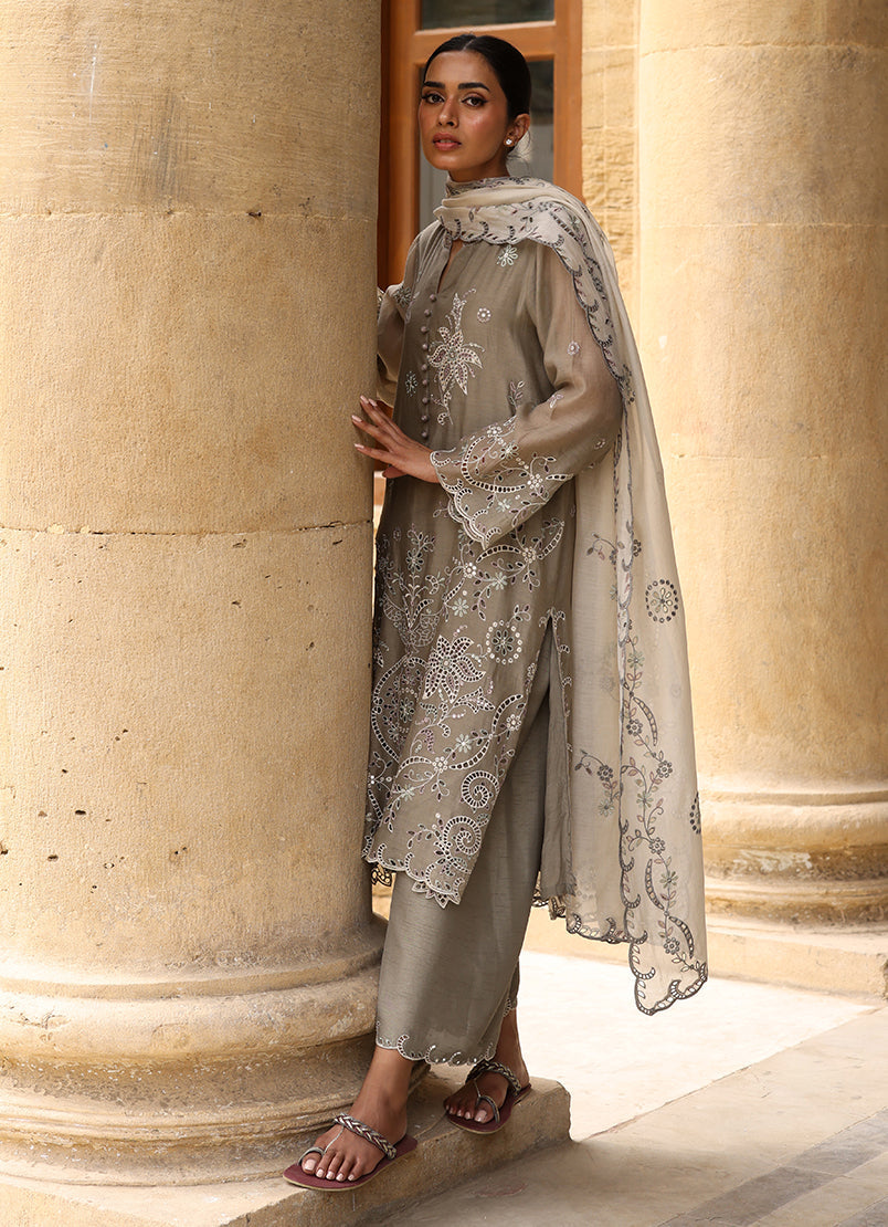 3 PC Embroidered Suit