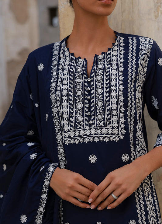 Embroidered Shirt & Dupatta