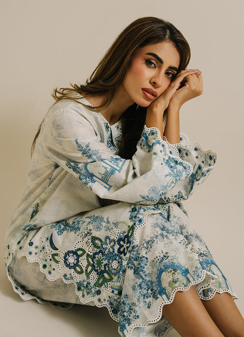 Printed Embroidered CO-ORD Set