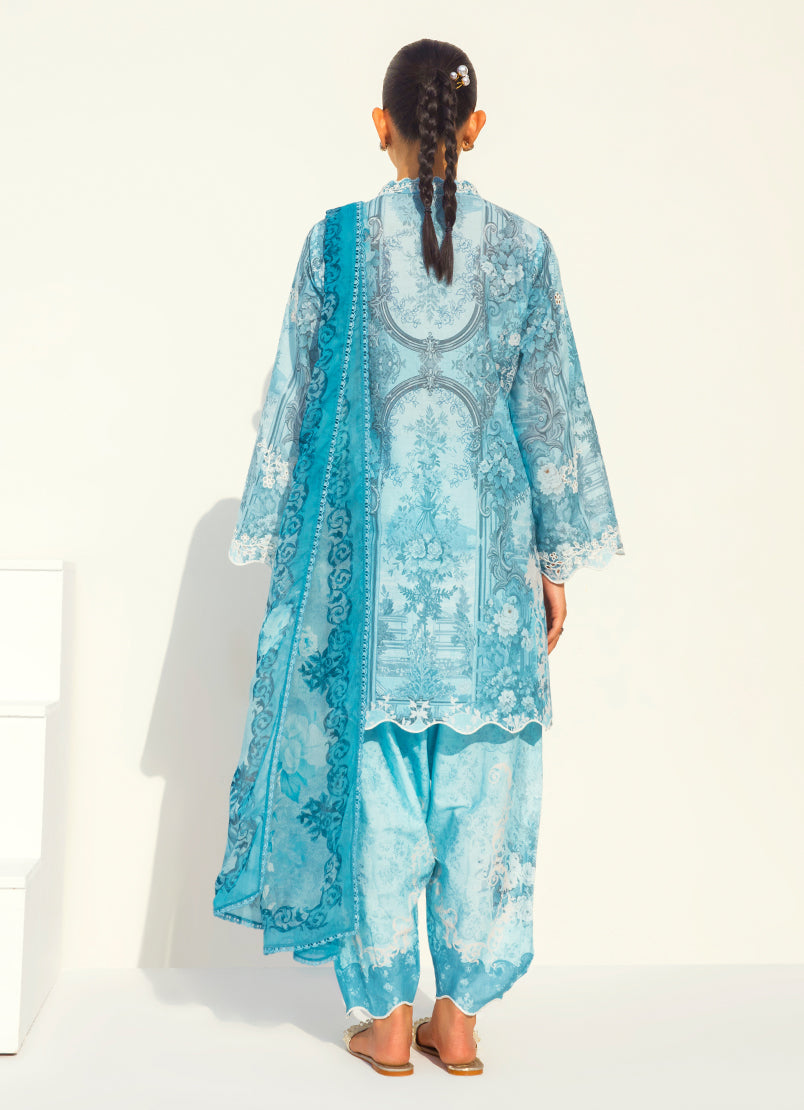 Printed Embroidered 3 PC Suit