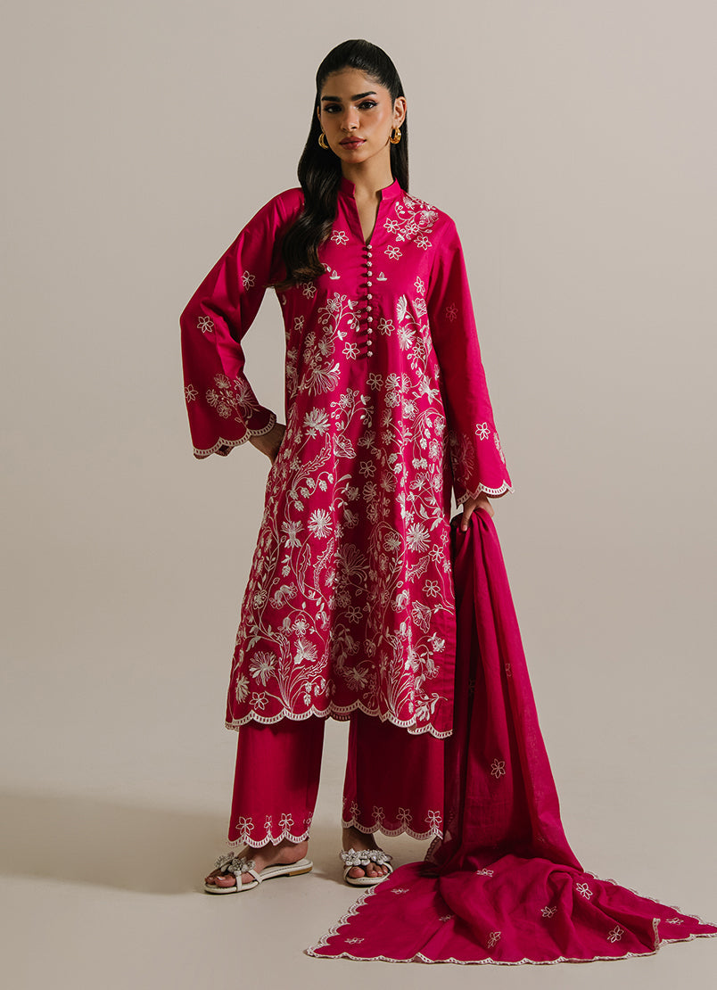 3PC Embroidered Suit
