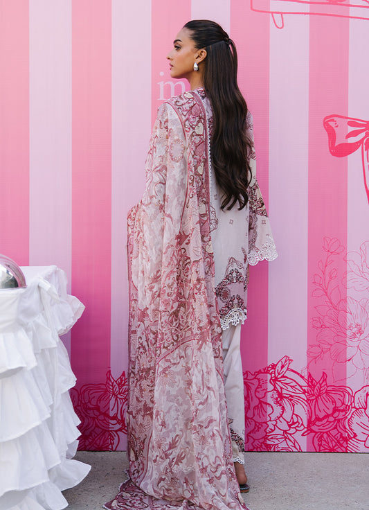 Printed Embroidered 3 PC Suit