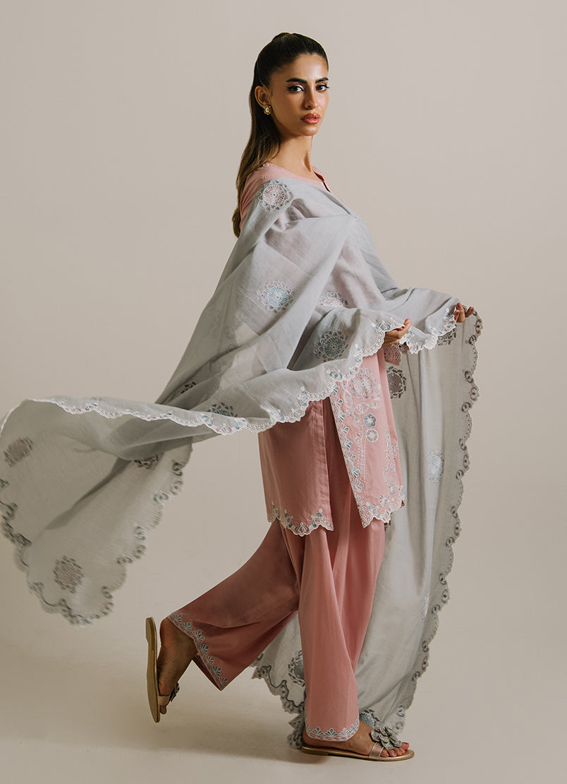 3PC Embroidered Suit