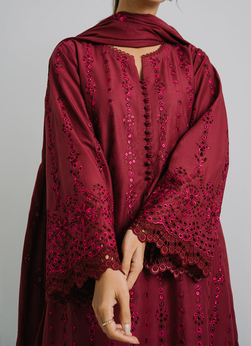 3 PC Embroidered Suit