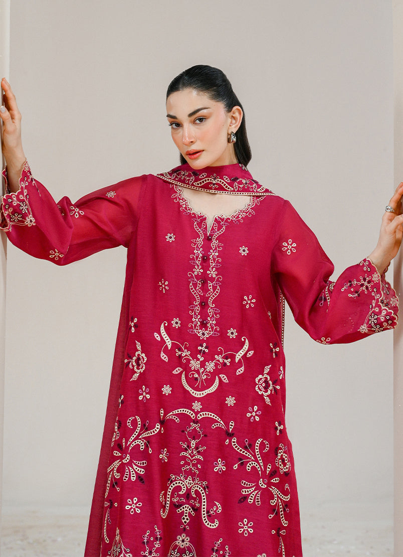 Embroidered 3 PC Suit