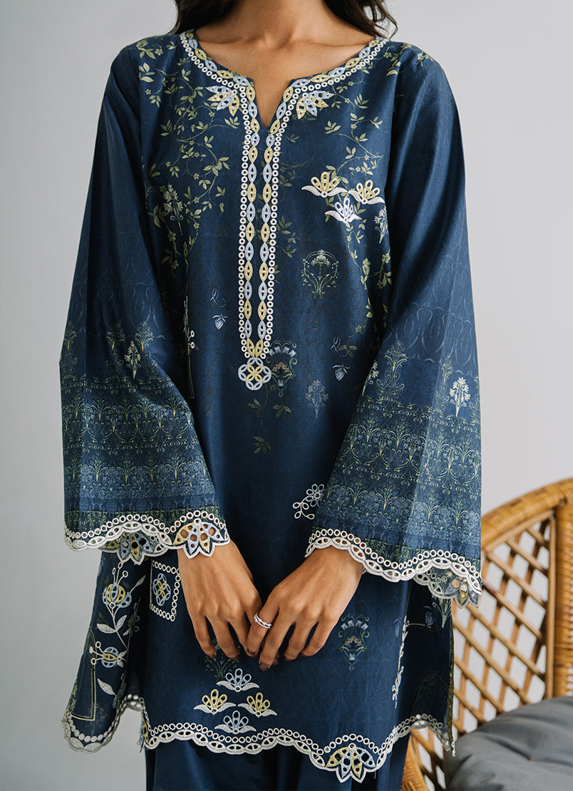 Printed Embroidered CO-ORD Set