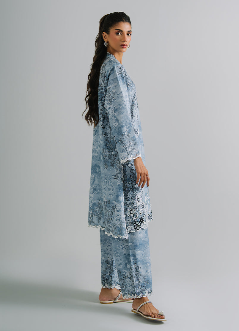 Printed Embroidered CO-ORD Set