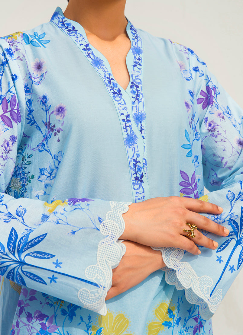 Printed Embroidered CO-ORD Set