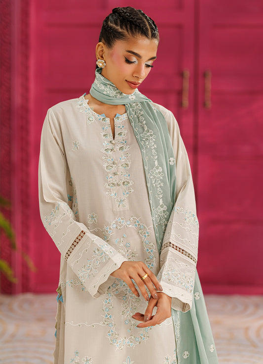 Embroidered 3 PC Suit