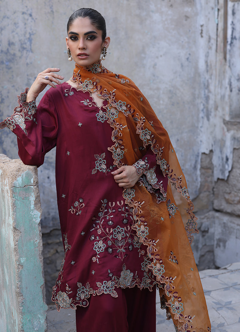 3 PC Embroidered Suit