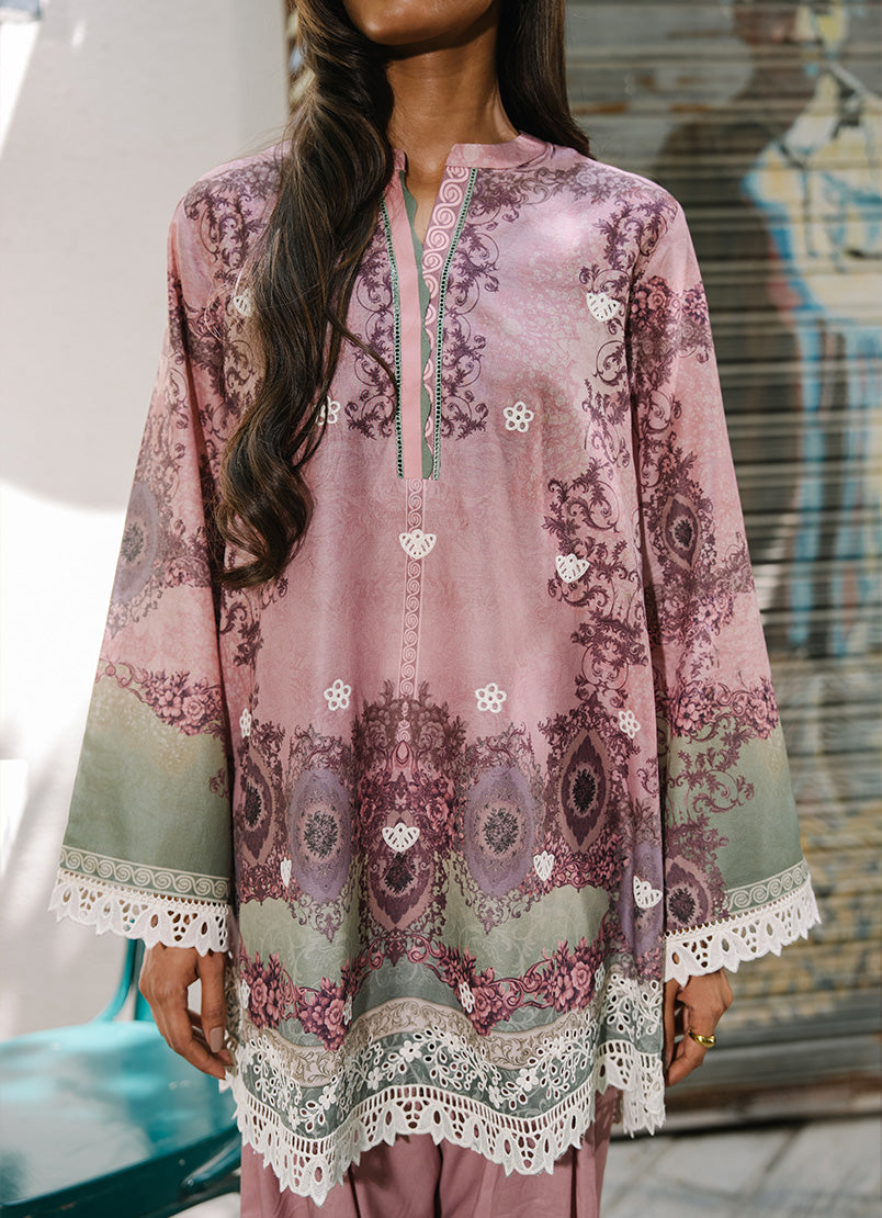 Printed Embroidered CO-ORD Set
