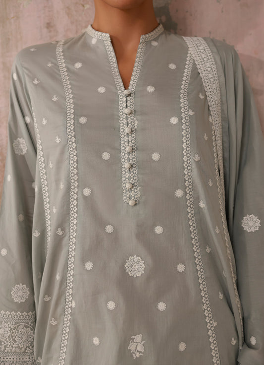 Embroidered 3 PC Suit