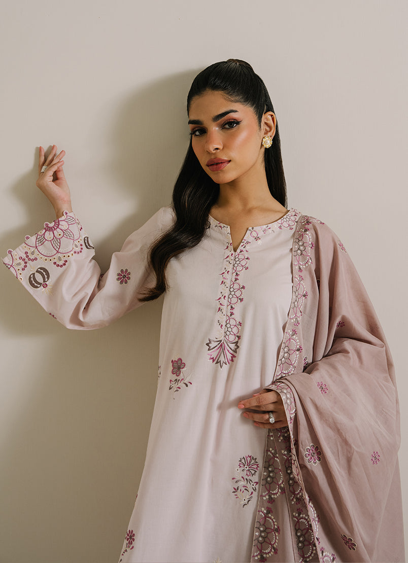 3PC Embroidered Suit