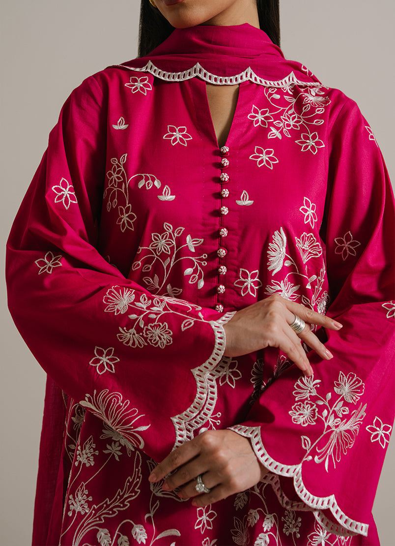 3PC Embroidered Suit