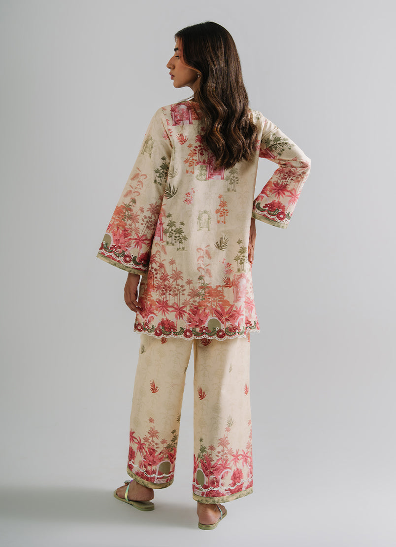 Printed Embroidered CO-ORD Set