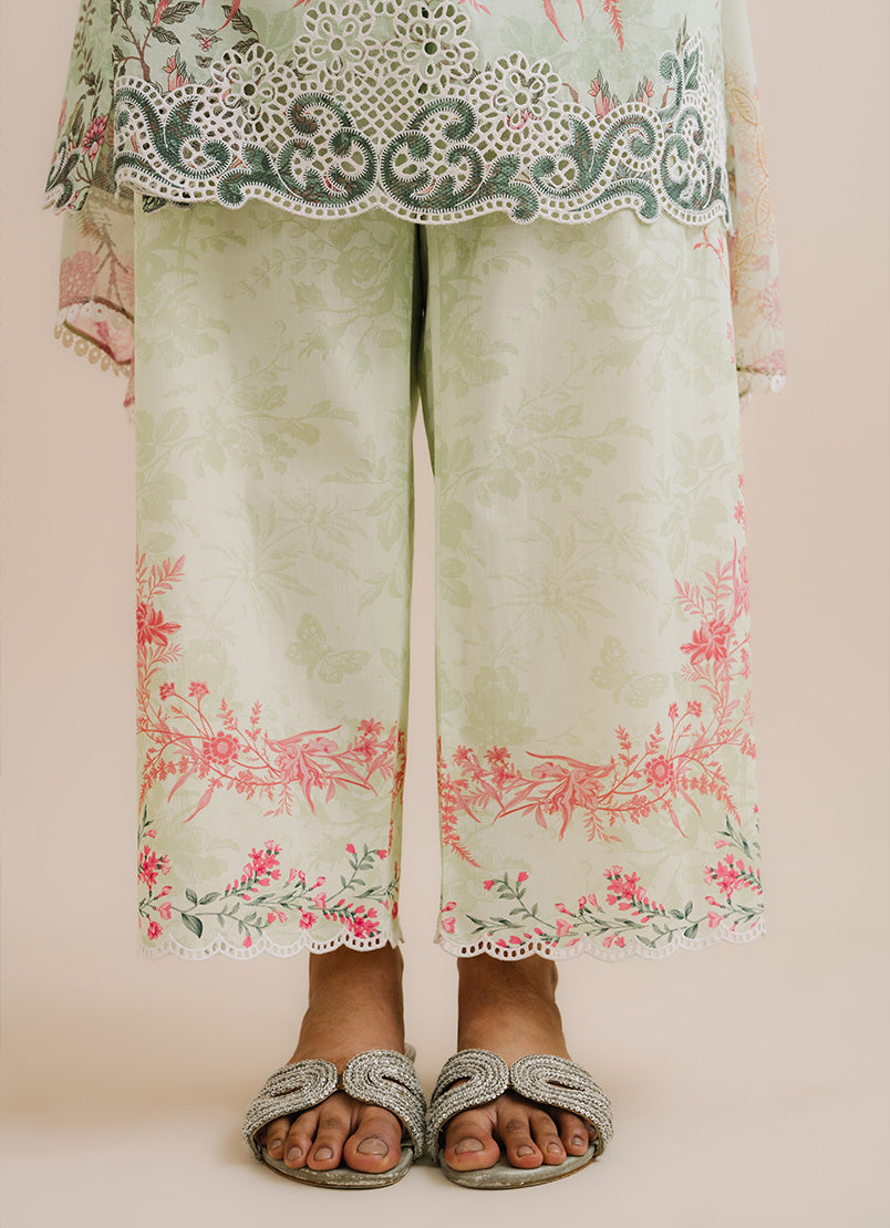 Printed Embroidered 3 PC Suit