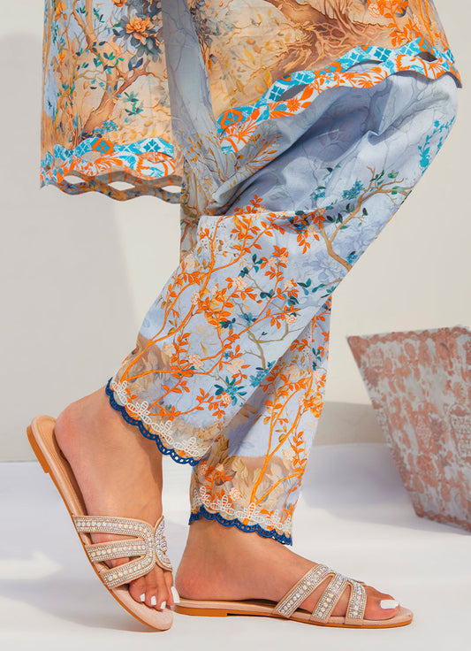 Printed Embroidered CO-ORD Set