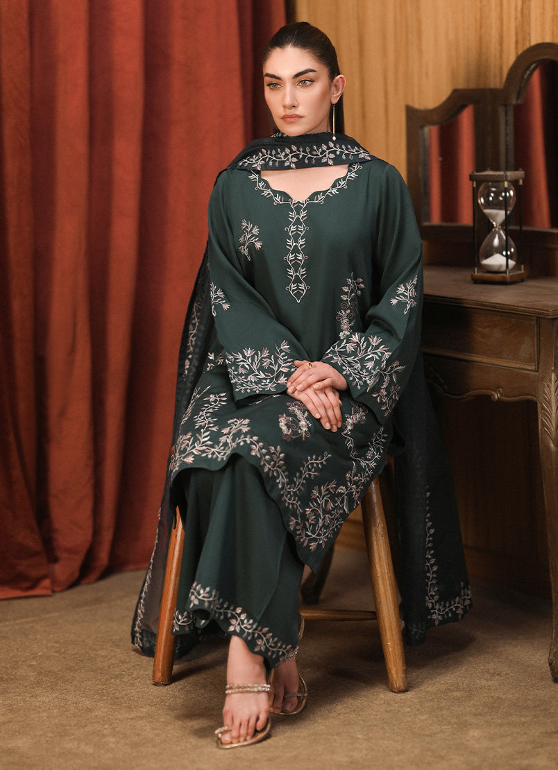 3 PC Embroidered Suit