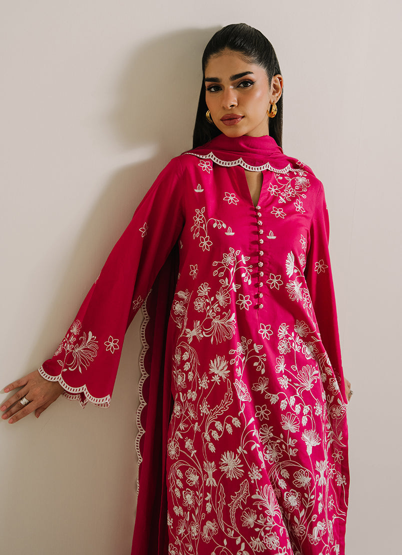 3PC Embroidered Suit