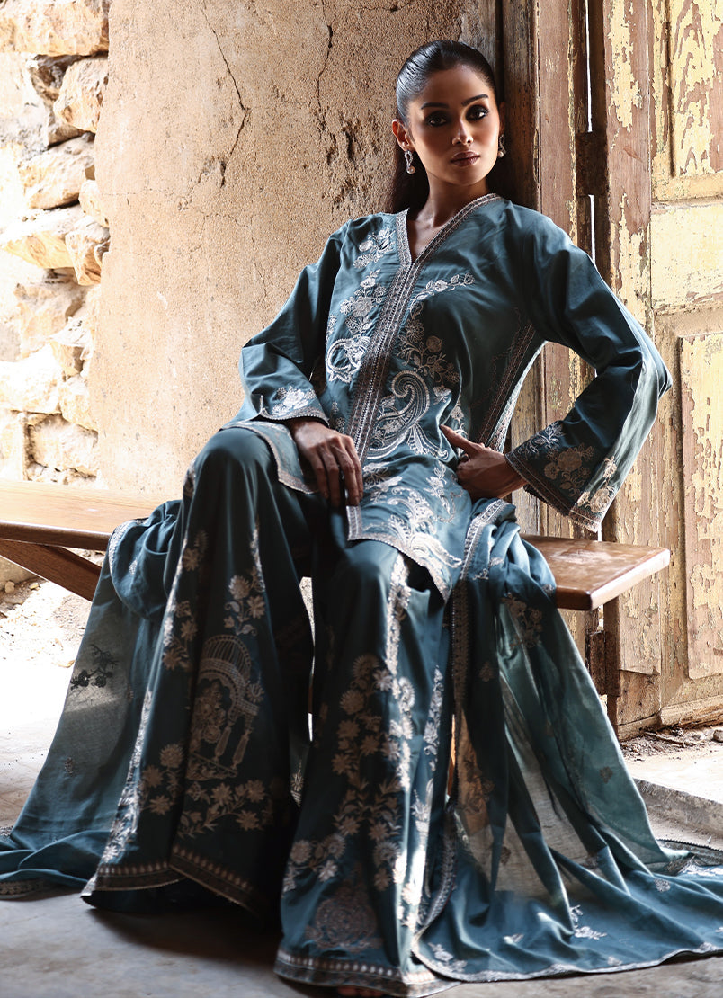 3 PC Kohsar Gharara Set