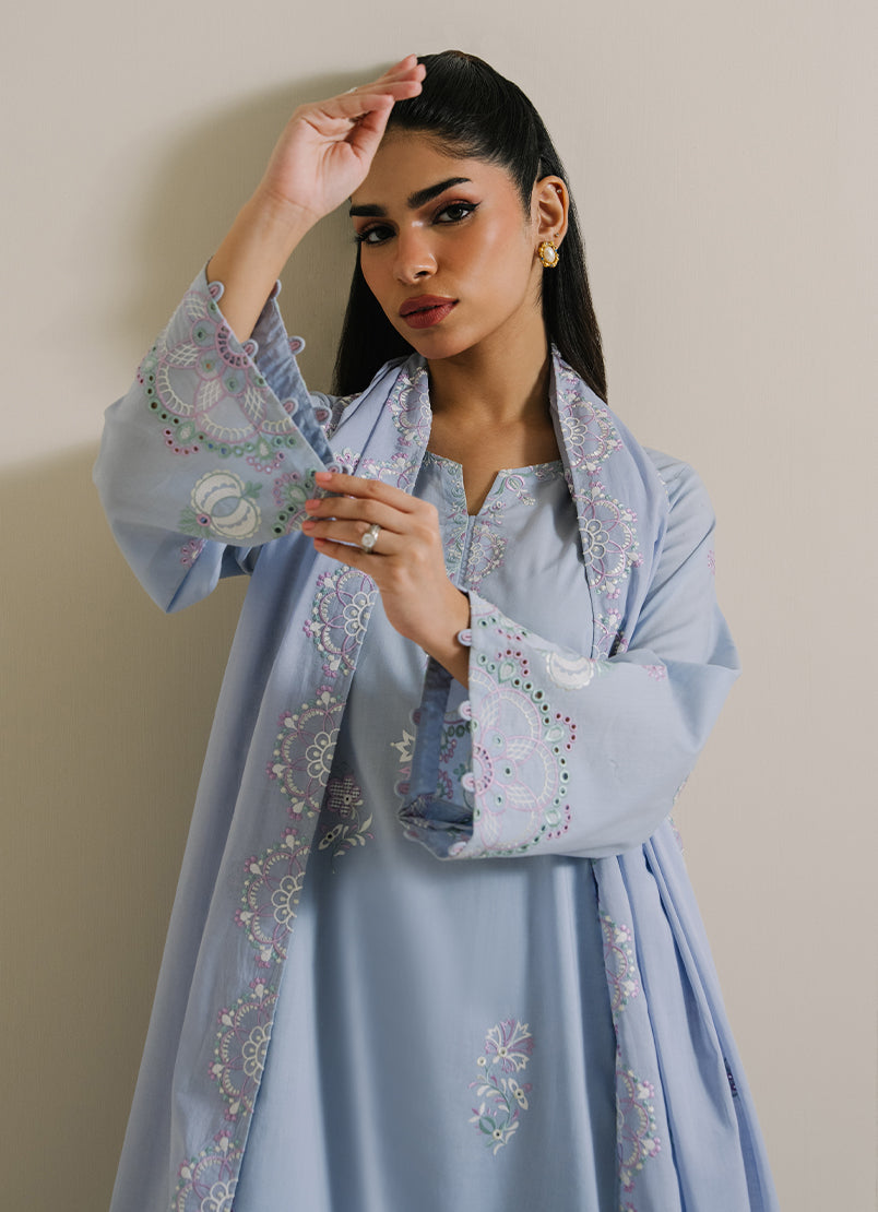 3PC Embroidered Suit