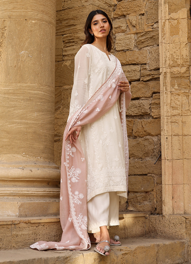 3 PC Embroidered Suit