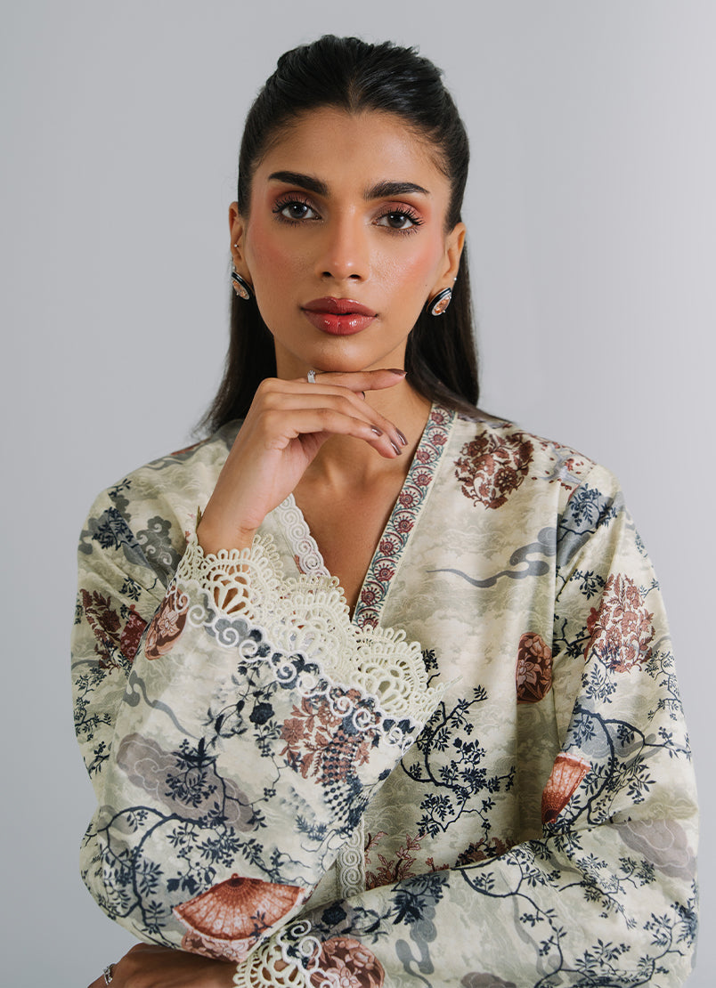 Printed Embroidered CO-ORD Set