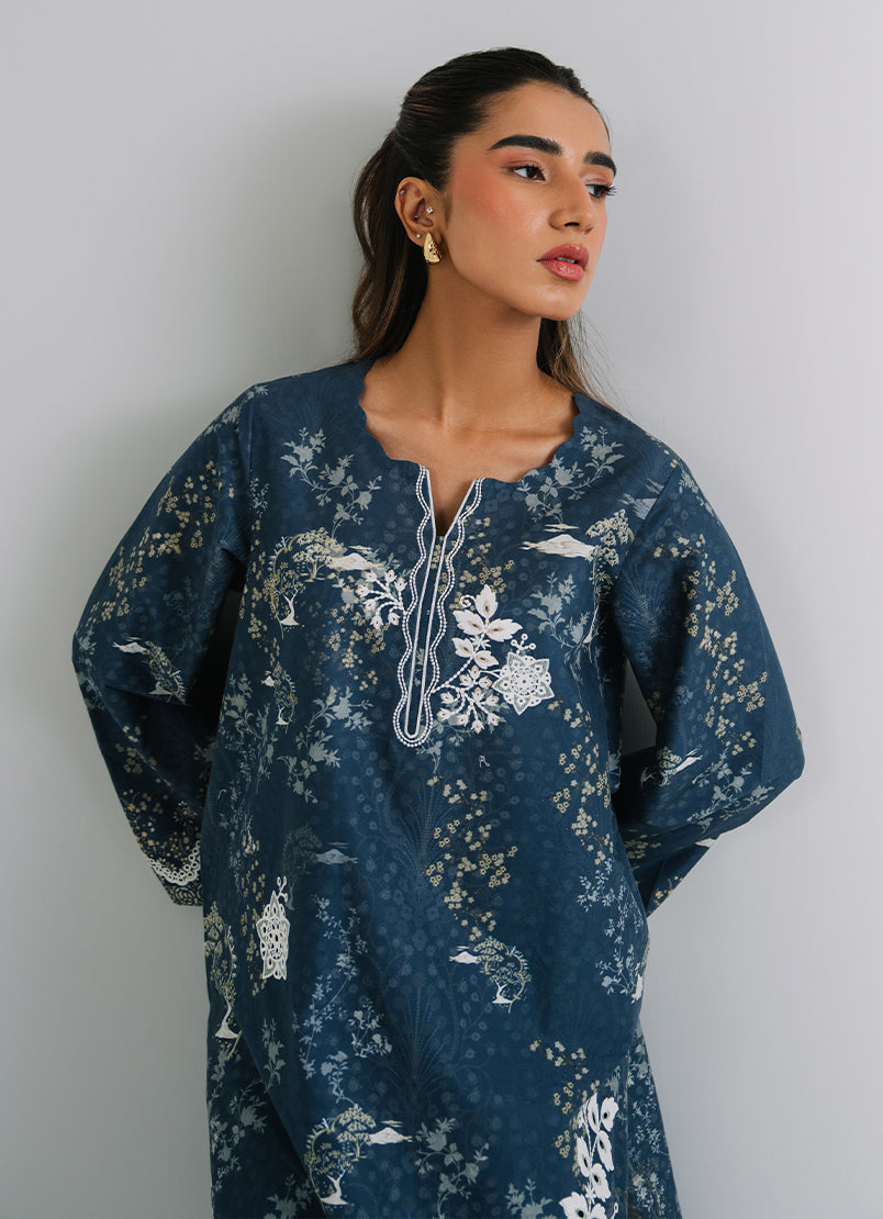 Printed Embroidered CO-ORD Set