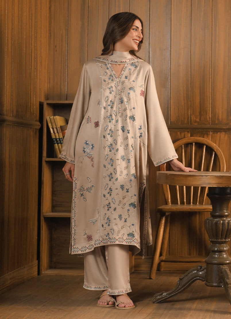 3 PC Embroidered Suit