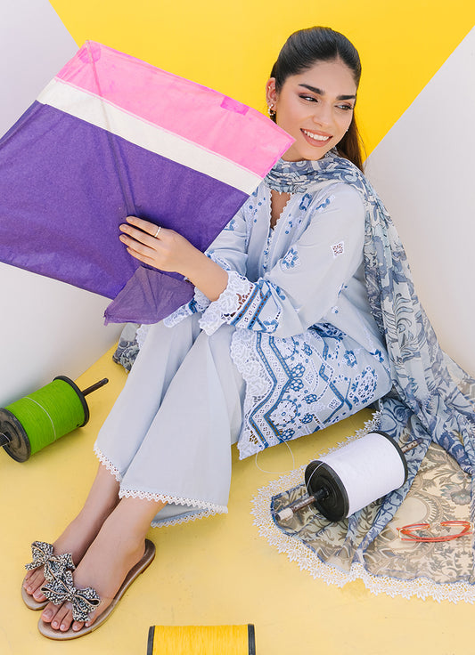Embroidered 3 PC Suit