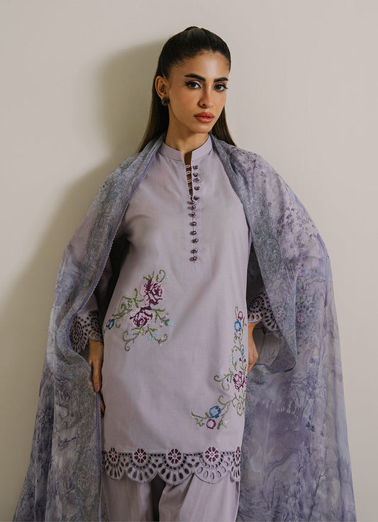 3PC Embroidered Suit