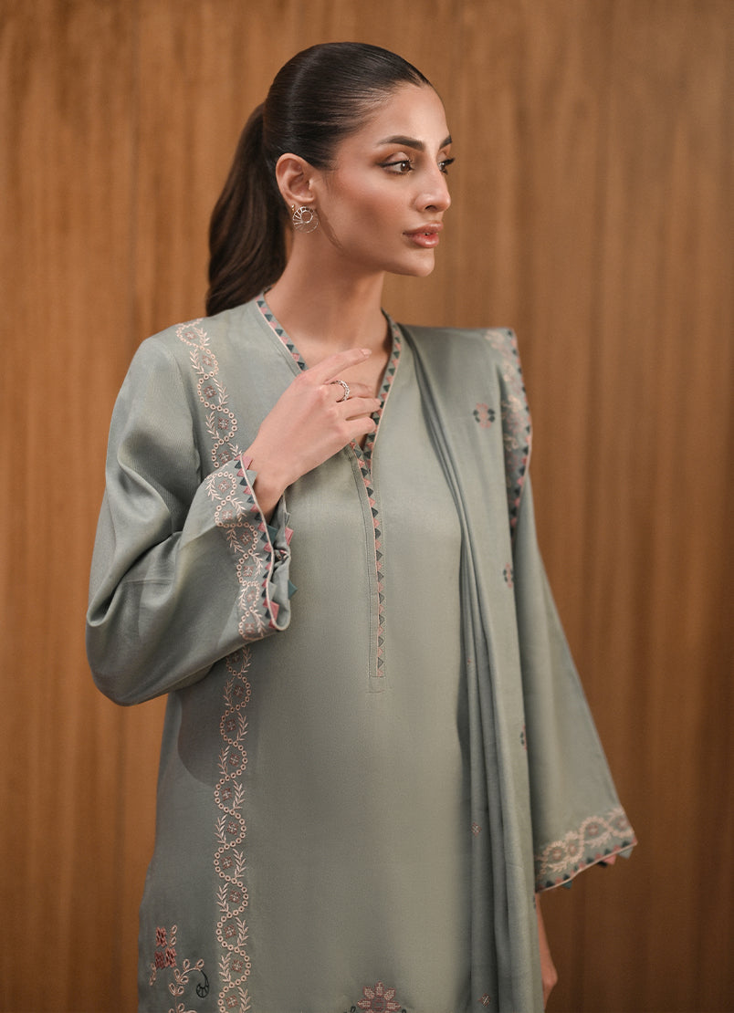 3 PC Embroidered Suit
