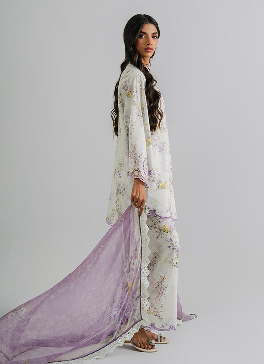 3 PC Embroidered Printed Suit