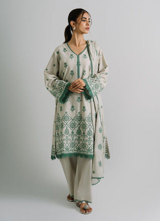 3 PC Embroidered Suit