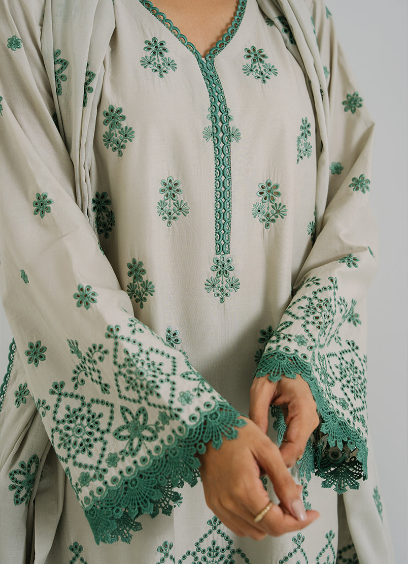 3 PC Embroidered Suit