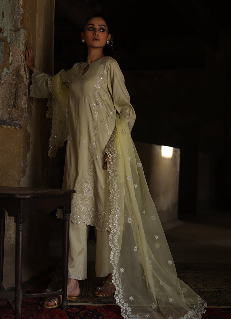 3 PC Embroidered Suit