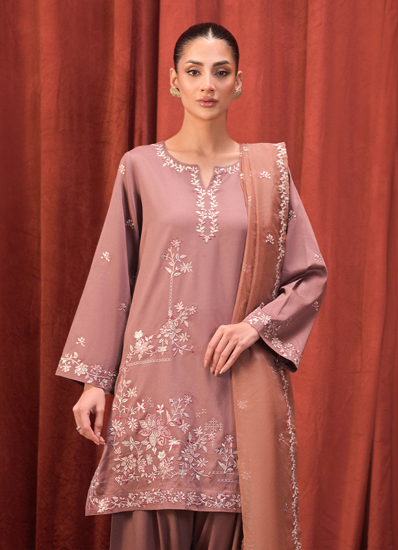 3 PC Embroidered Suit