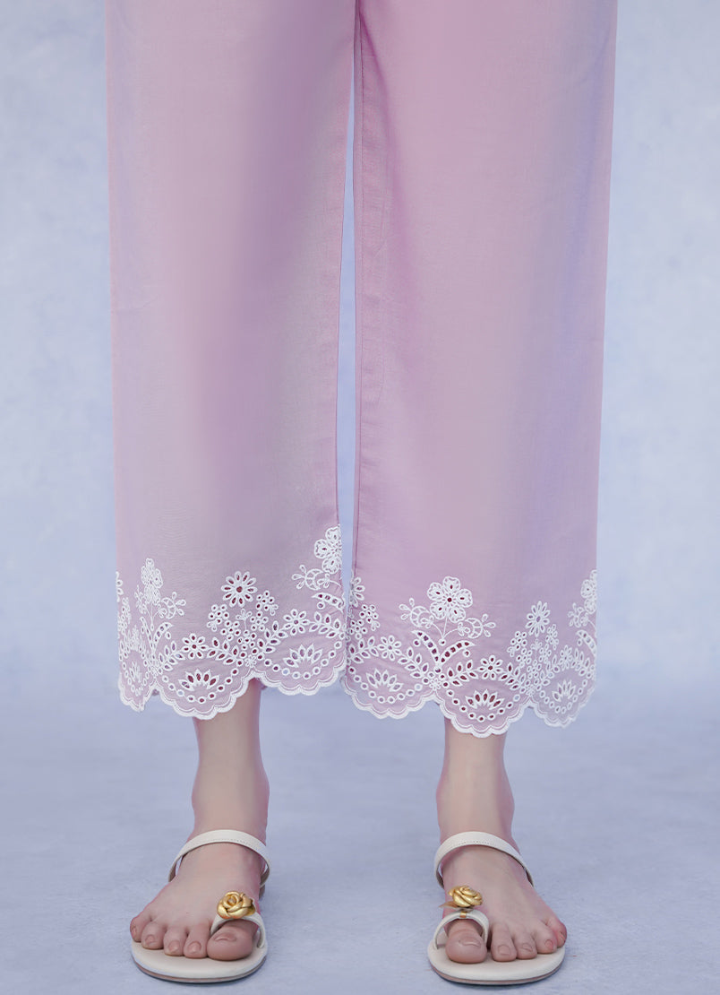 Baby Pink/Mauve Embroidered CO-ORD Set